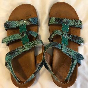 Vionic Teal "Amber" Sandals, Size 6